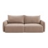 MAKAMII Svjetlo smeđa sklopiva/s prostorom za odlaganje sofa 238 cm Kalena, 238x102x86 cm