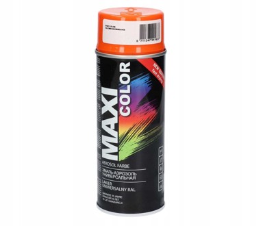 Akrilni lak narančasti sjajni maxi boja RAL 2004 400 ml sprej motip