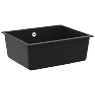 Umivaonik, 530x460 mm, 80% kvarc i 20% smola, crna