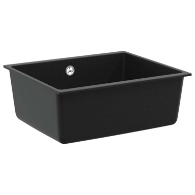 Umivaonik, 530x460 mm, 80% kvarc i 20% smola, crna