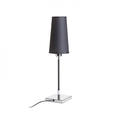 RENDL Stolna lampa, Lulu, 230V, E27 28W, crna, krom