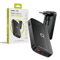 MOBILE ORIGIN GaN Slim punjač 65 W, crni