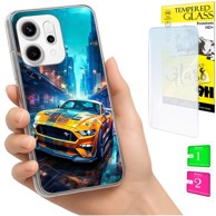Maskica za Oppo Reno 14F / 14 FS 5G, sa zaštitnim staklom 9H