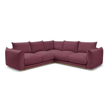 BOBOCHIC PARIS Bordo kutna garnitura Ernest, 254x254x86 cm