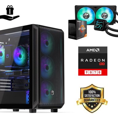 FUTURAIT Stolno računalo Elite Gamer / AMD Ryzen 7 5800X, 32GB, 2TB SSD, AMD RX 9070, bez OS-a