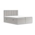 MAISON DE RÊVE Boxspring krevet Novento 160x200 cm s podnicom i prostorom za pohranu, svijetlo sivi