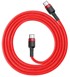 BASEUS Podatkovni kabel Cafule Type-C PD 2.0/QC 3.0/60 W/20 V/3 A, 2 m, crveni CATKLF-H09