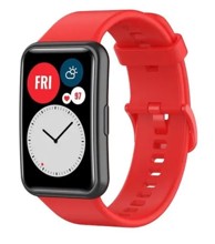 BSTRAP Remen Silicone za Huawei Watch Fit, crveni