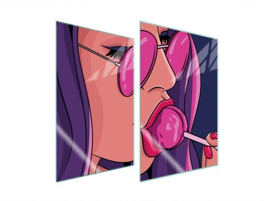 TMK Staklena zaštita za štednjak ili ploču za kuhanje iz dva dijela 35x52, ženski