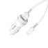 HOCO Auto punjač Z27, Lightning kabel 1 m, 2,4 A, bijela