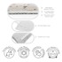 MILA HOME Krem periva staza 60x230 cm Cracked Terrazzo 