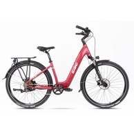 ECONO Električni bicikl Apes CITY EER4 Wine red, 520Wh, 15Ah