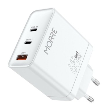 TIROSS MORRE USB-C punjač, 65 W, bijeli