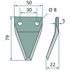 GRANIT Nož za utovarivač/rezač silaže Logifeed 5 x 50 x 79 mm 70-183