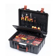WIHA E-mobility kofer s VDE električarskim alatom W45833 62-dijelni, crna