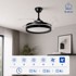 INNOVAGOODS Stropni ventilator s LED svjetlom i sklopivim lopaticama