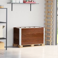 Okviri za palete 3 kom smeđi 100 x 50 cm od masivne borovine