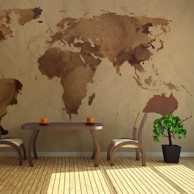 Foto tapeta Tea map of the World 450x270