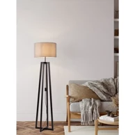 NOVA LUCE Artis stajaća lampa e27/12w/crna & gray nl9001082