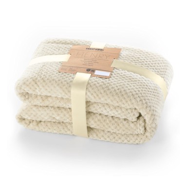 DECOKING Bež deka od mikrovlakana Henry, 150x200 cm