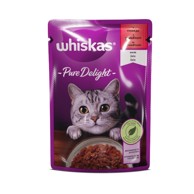 WHISKAS Hrana PURE DELIGHT, govedina vrećica 85 g