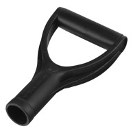Ručka za lopatu i vile u obliku slova D, 210 mm, crna