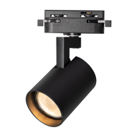 Reflektor za tračnice Volf GU10, jednofazni, crni