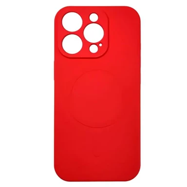 MM TPU Silicone Mikro MagSafe maskica za iPhone 16 Pro, tamno crvena