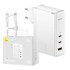 BASEUS Zidni punjač GaN5 Pro, 2x USB-C + USB, 140W, bijeli