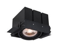Ugradna stropna svjetiljka, 1xGU10 ES111, IP20, crna