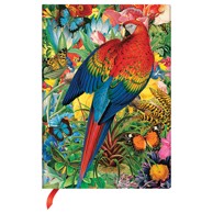 PAPERBLANKS Notes PB9306-0, s gumicom, crte, Midi, 13 x 18 cm, 72 lista, Tropical Garden