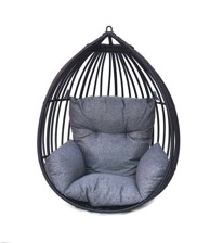 ROJAPLAST Viseća stolica, bez konstrukcije, crna