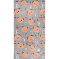 VITAUS Sivi/smeđi periv dječji tepih 80x150 cm Cute Teddies