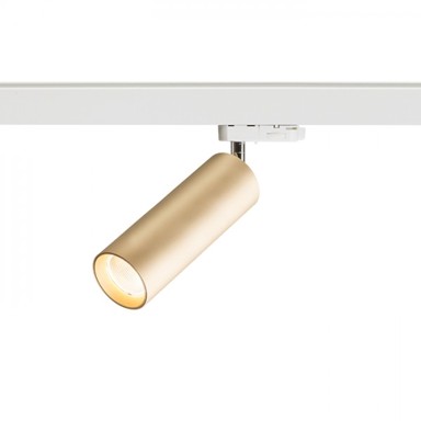 RENDL Cilindrični reflektor Mavro za 3F šinu, zlatni, 230 V, LED, 12 W, 38°, 3000 K
