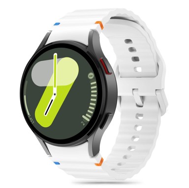 TECH-PROTECT Remen Silicone Sport za Samsung Galaxy Watch 4/5/5 Pro/6/7/FE, bijeli
