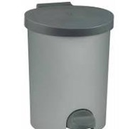 CURVER Koš s pedalom okrugli siva