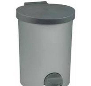 CURVER Koš s pedalom okrugli siva