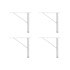 HAMMEL FIRNITURE Metalne noge za ormariće 4 kom Mistral & Edge , bijele