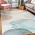MILA HOME Krem/tirkizni perivi tepih 80x150 cm Puddle 