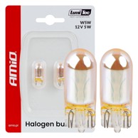 AMIO Halogena žarulja WY5W Lumitec, 12V, 5W, narančasta/krom, 2 kom.
