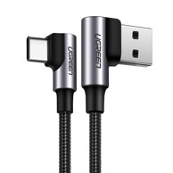 UGREEN Kabel USB-A na USB-C US176, 3A, 0.5 m, sivi