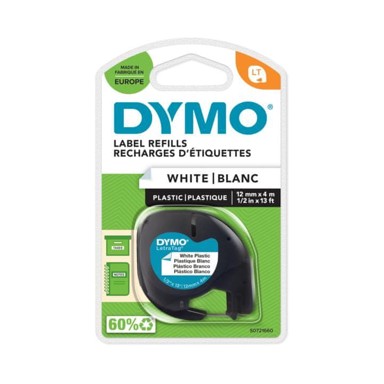 DYMO LetraTag traka 12 mm, bijela plastificirana (91201)