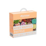 MARIOINEX Set Mini Waffle kockica, pastelne, 140 kom