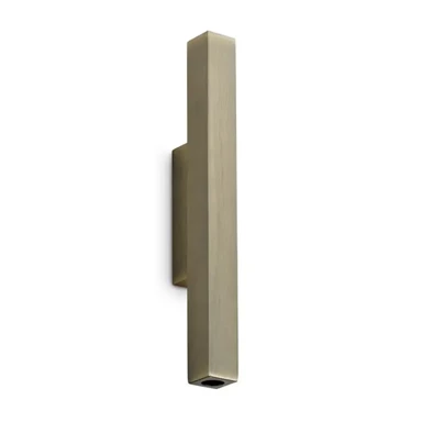 IDEALLUX LED kvadratna zidna svjetiljka Look AP2, mesing, D30 H300, ON-OFF, 3000 K, ID353364