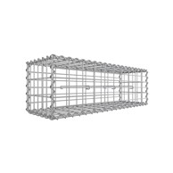 SONGMICS Gabionska košara, srebrna, 100 × 30 × 30 cm