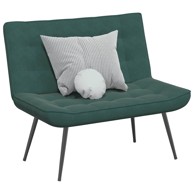 Klupa tamnozelena 110x74x84 cm baršun