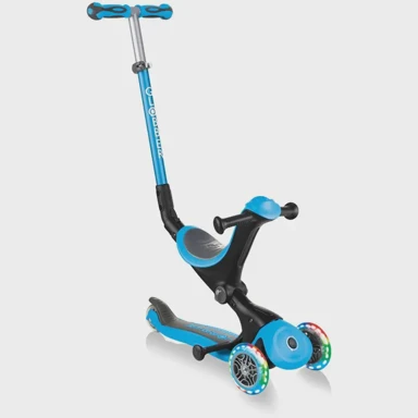 GLOBBER Romobil Go-Up Deluxe Lights svijetlo plava