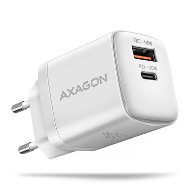 AXAGON Zidni punjač ACU-PQ20W, bijeli, 1x Type C, 20W