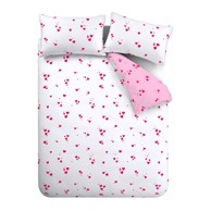 CATHERINE LANSFIELD Posteljina Seersucker Heart od krepa za bračni krevet 200x200 cm Bijela/ružičasta