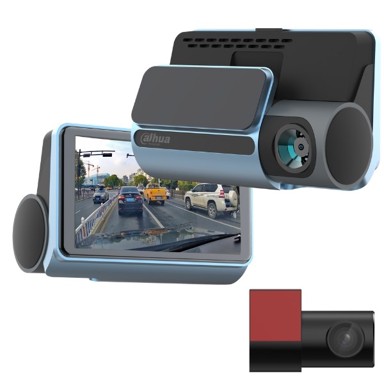 DAHUA TECHNOLOGY Dashcam DHI-DAE-HC3511GW-S8, 4K Ultra HD, Wi-Fi, USB, crna/plava